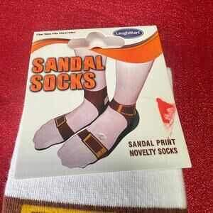 New Sandal Socks Fun Fashion Faux Pas Socks for Men Hilarious Gift Idea